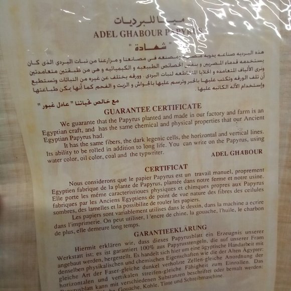 Beautiful Egyptian Painting On Papyrus Paper. Art wall hanging - Picture 5 of 7